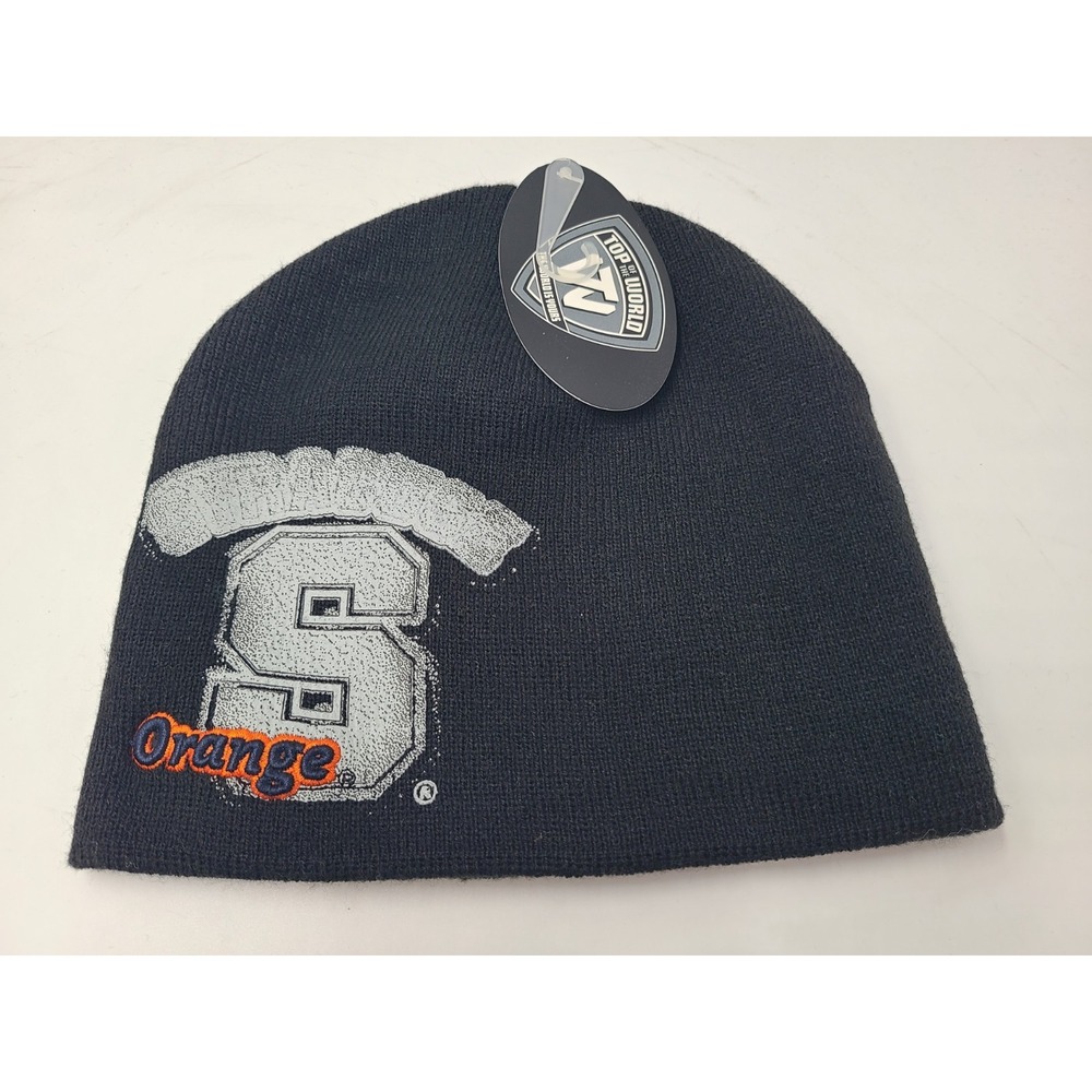 Syracuse University Orange TOTW Beanie Winter Knit Hat Stocking Cap NCAA Black